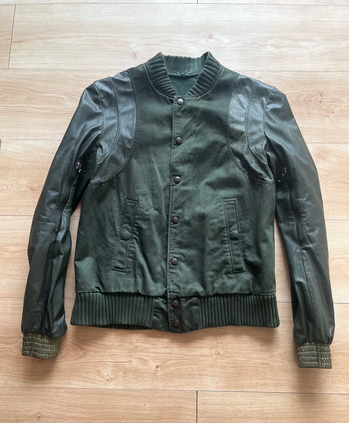 Balmain SS11  Calf Leather Teddy Jacket 상품이미지1