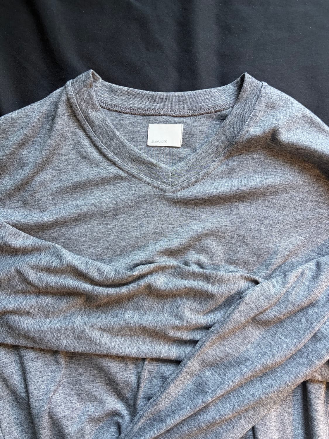 Mono Prive Textured V-Neck Grey 1Size 상품이미지3