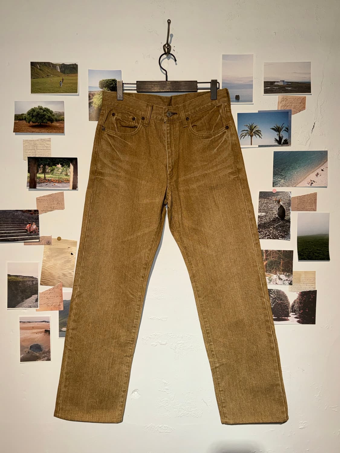 bobson 베이지 팬츠 상품이미지1