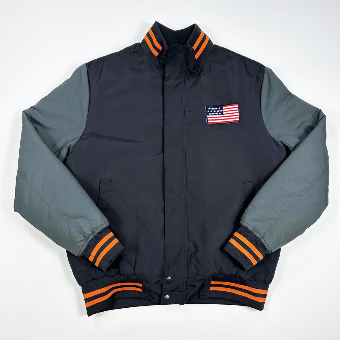 마제스틱 성조기 블랙 바시티 스타디움 점퍼 (M) 상품이미지2