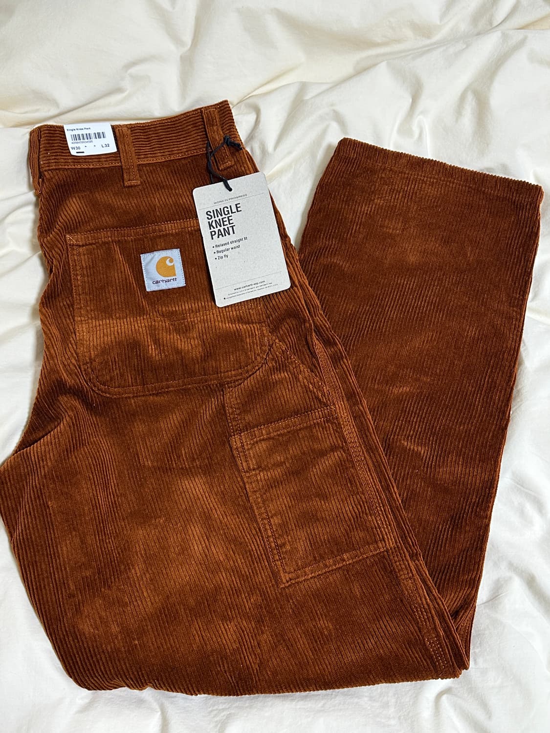 칼하트 코듀로이 싱글니 팬츠 상품이미지1