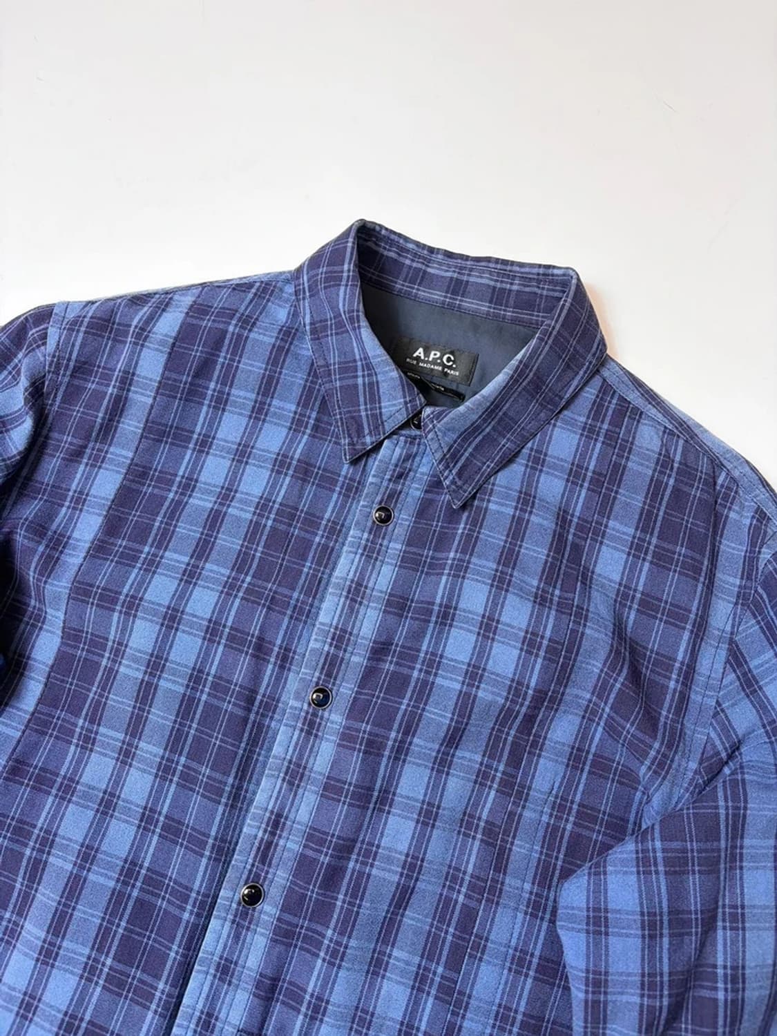 아페쎄 APC 체크 코튼 셔츠 PN9267 상품이미지2