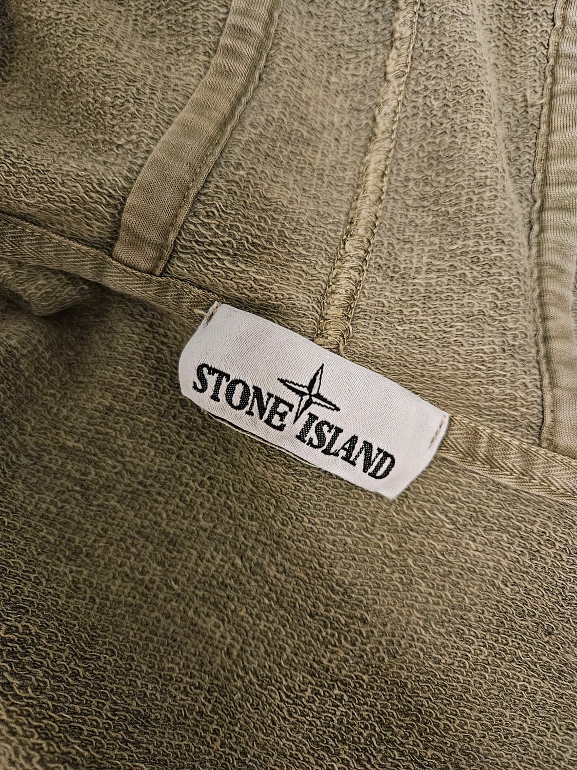 [정품]스톤아일랜드 워시드 카키 후드 집업 판매합니다 상품이미지3