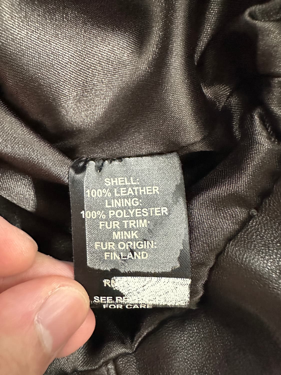 센존 밍크 트리밍 레더 자켓 상품이미지4