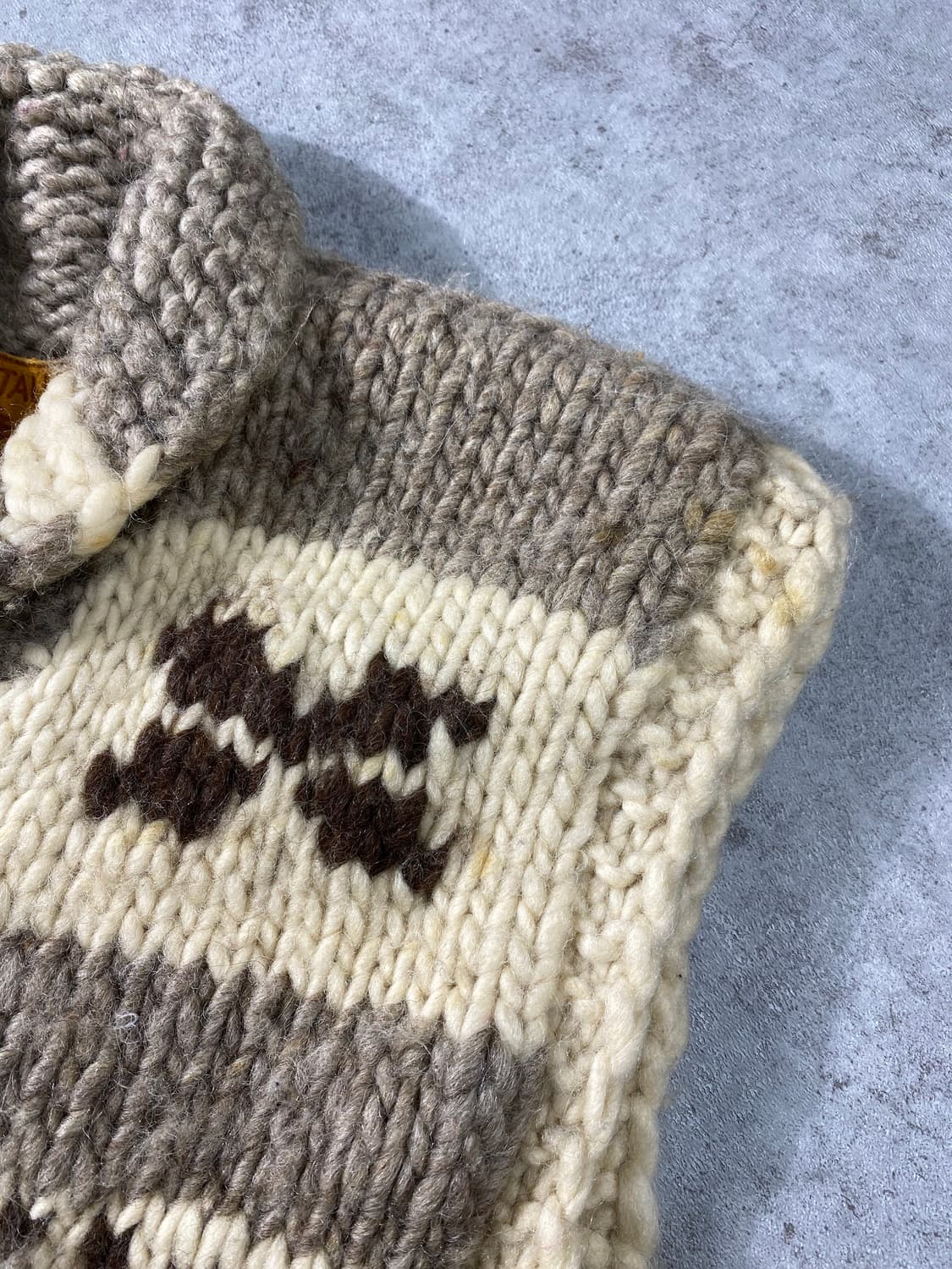 [M] KISITAU 캐나다 메이드 코위찬 니트 베스트 상품이미지8