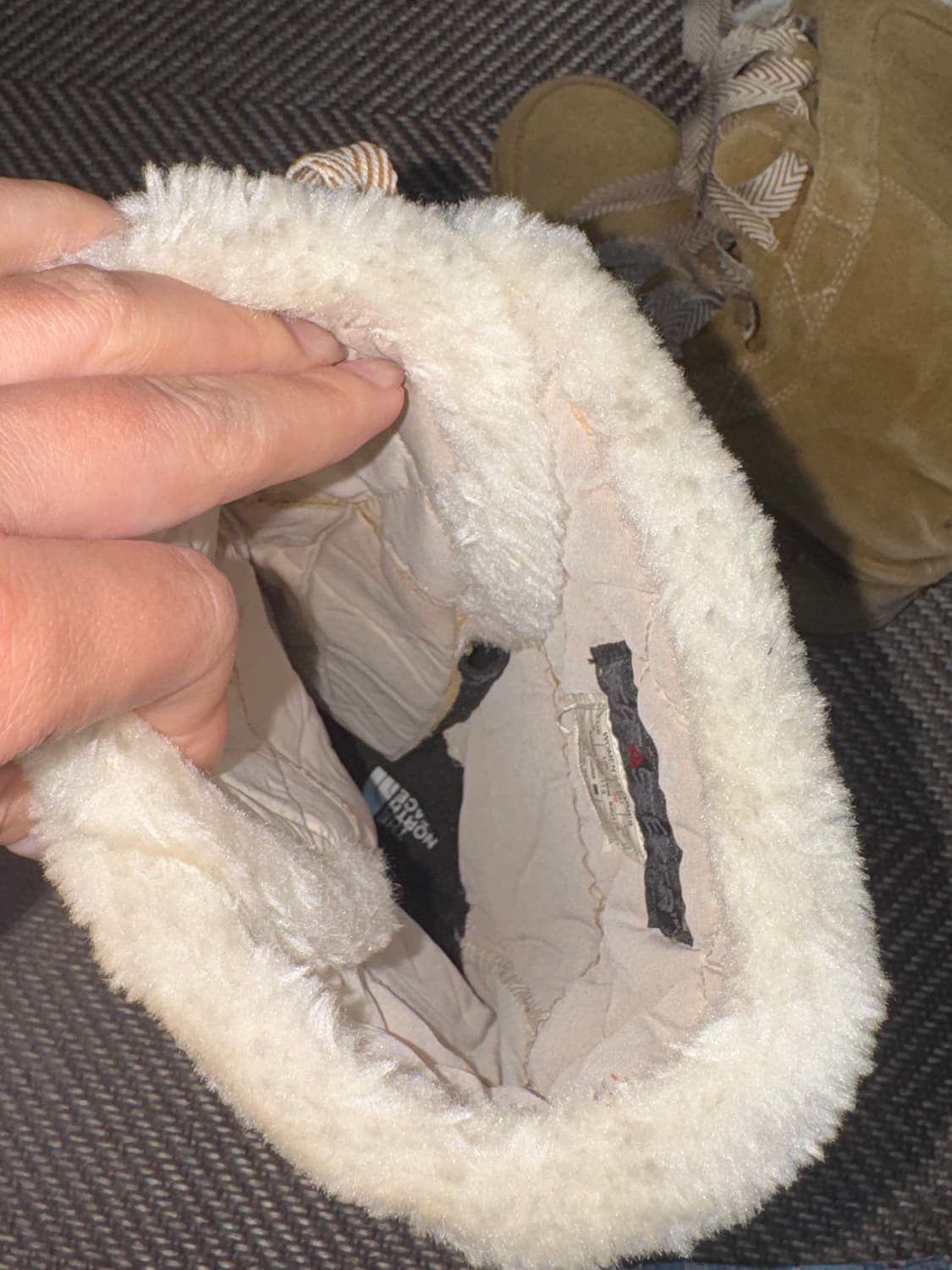 노스페이스 스웨이드 누빔 부츠 250 상품이미지5