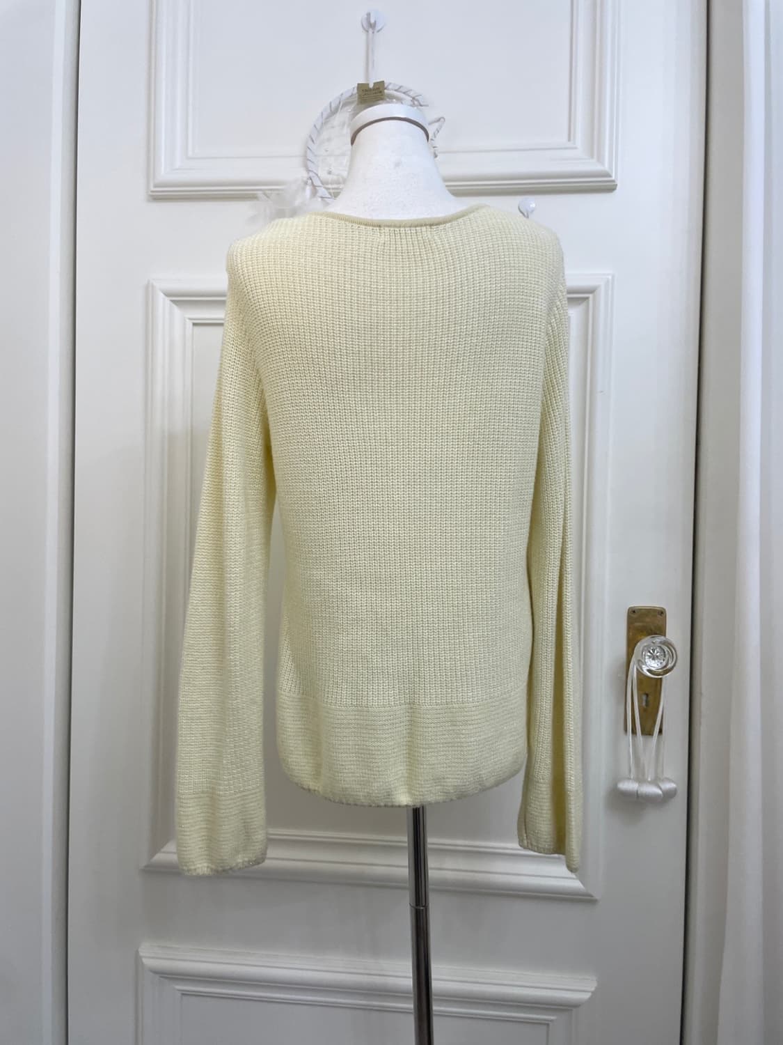 sheer lemon basic loose sweater(size-11) 상품이미지3