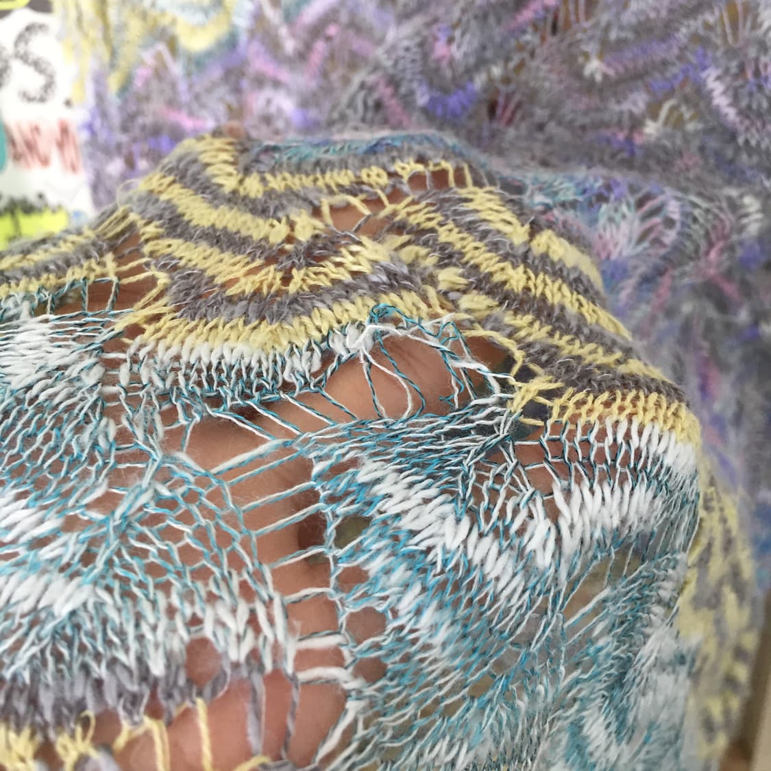 연노랑 레이어드 반팔 니트 상품이미지3