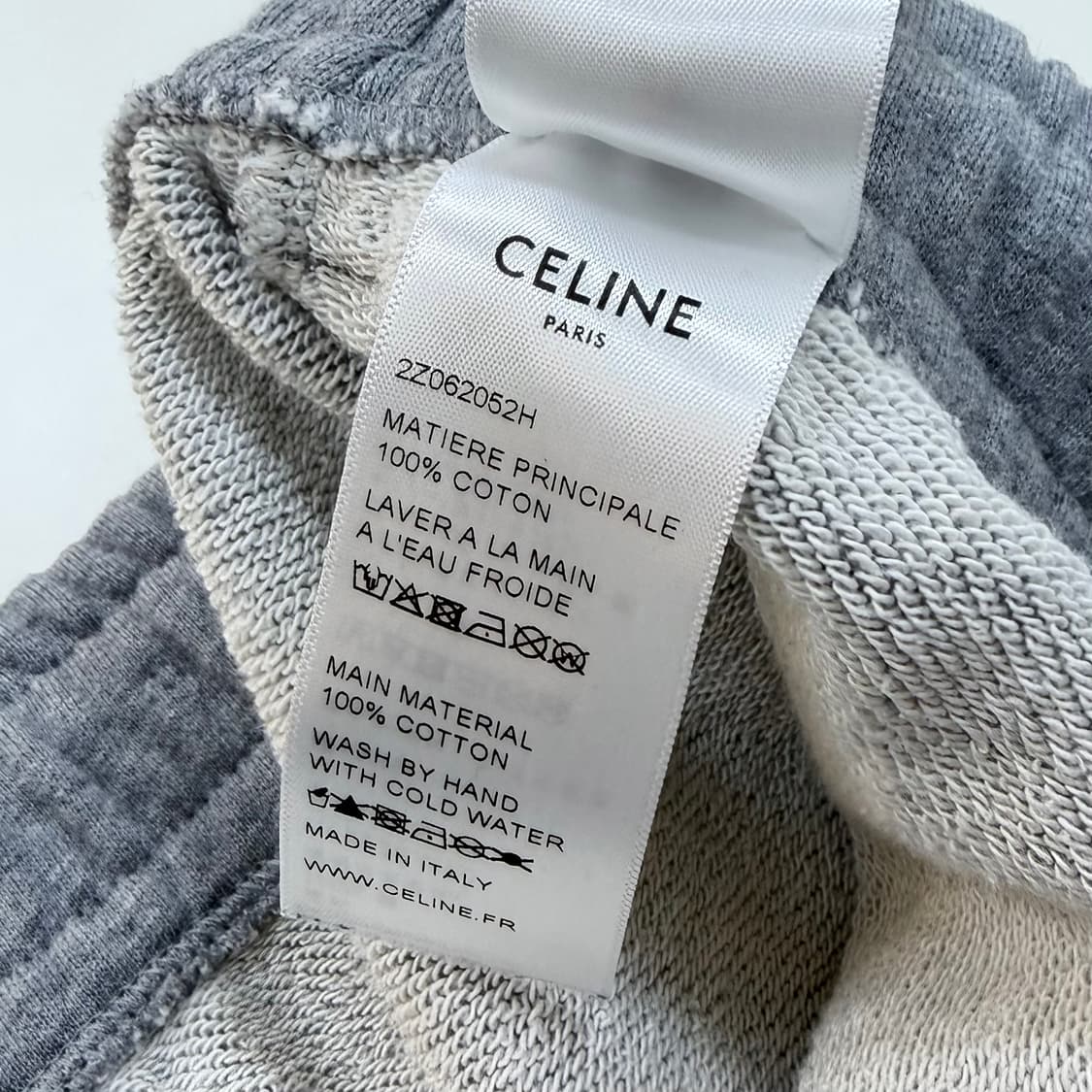 [S+급/XL] 셀린느 코튼 트레이닝 조거팬츠 그레이 상품이미지7