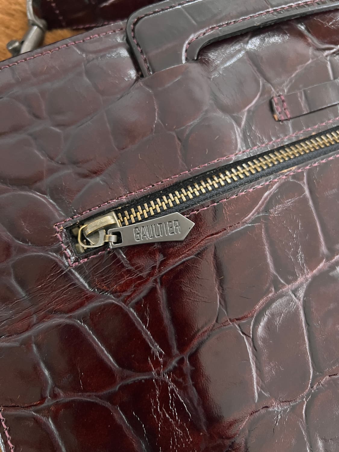 90s 장폴고티에 엘리게이터 2 way bag 상품이미지6