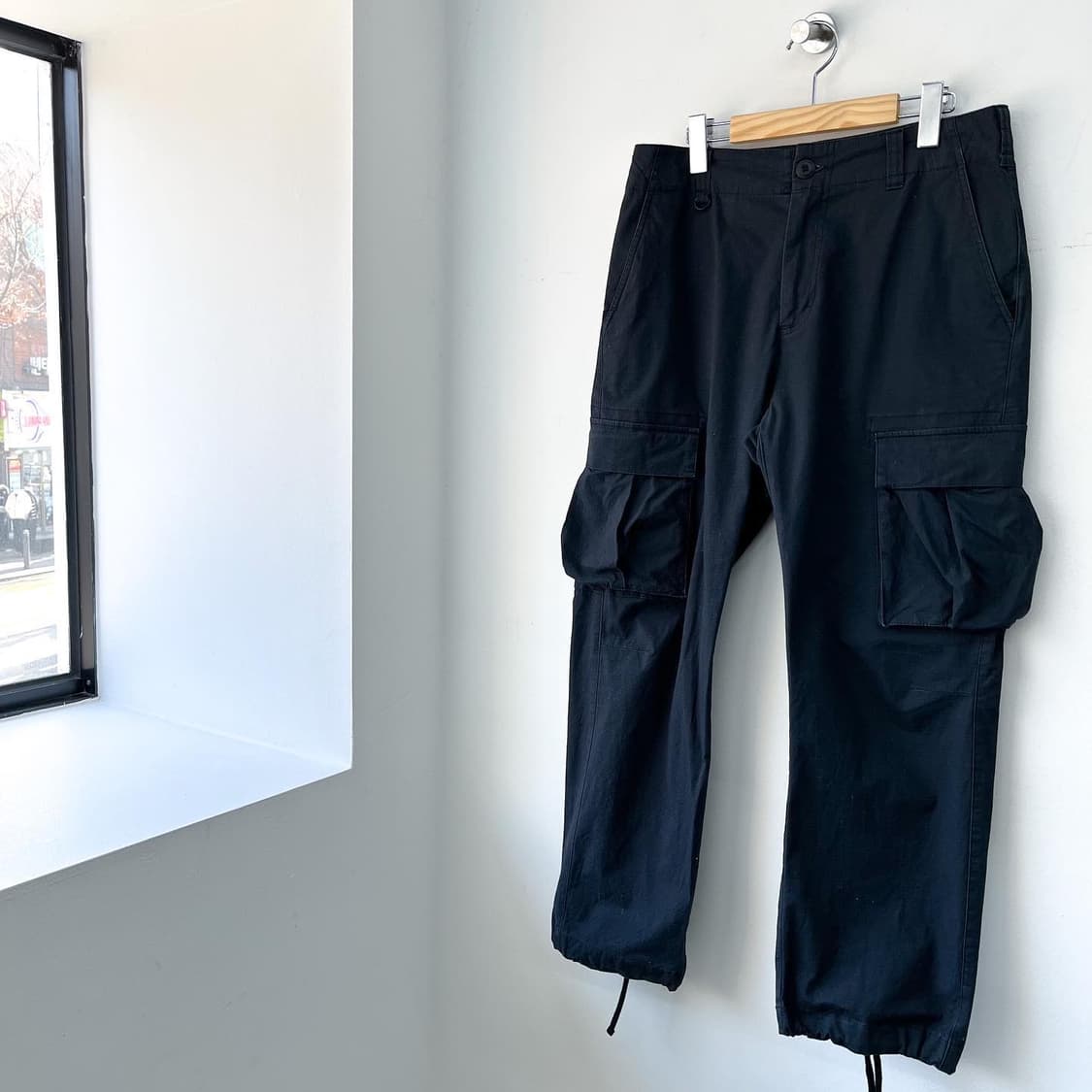 나이키 SB 블랙 코튼 립스탑 포켓 카고 팬츠 상품이미지4