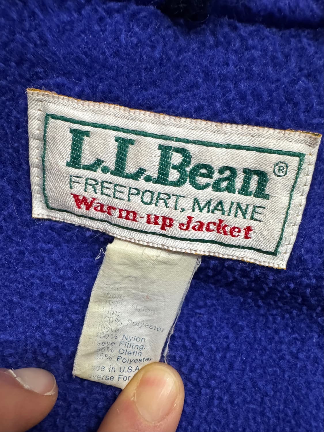 90s 엘엘빈 고어텍스 플리스 라이닝 웜업 자켓 상품이미지8