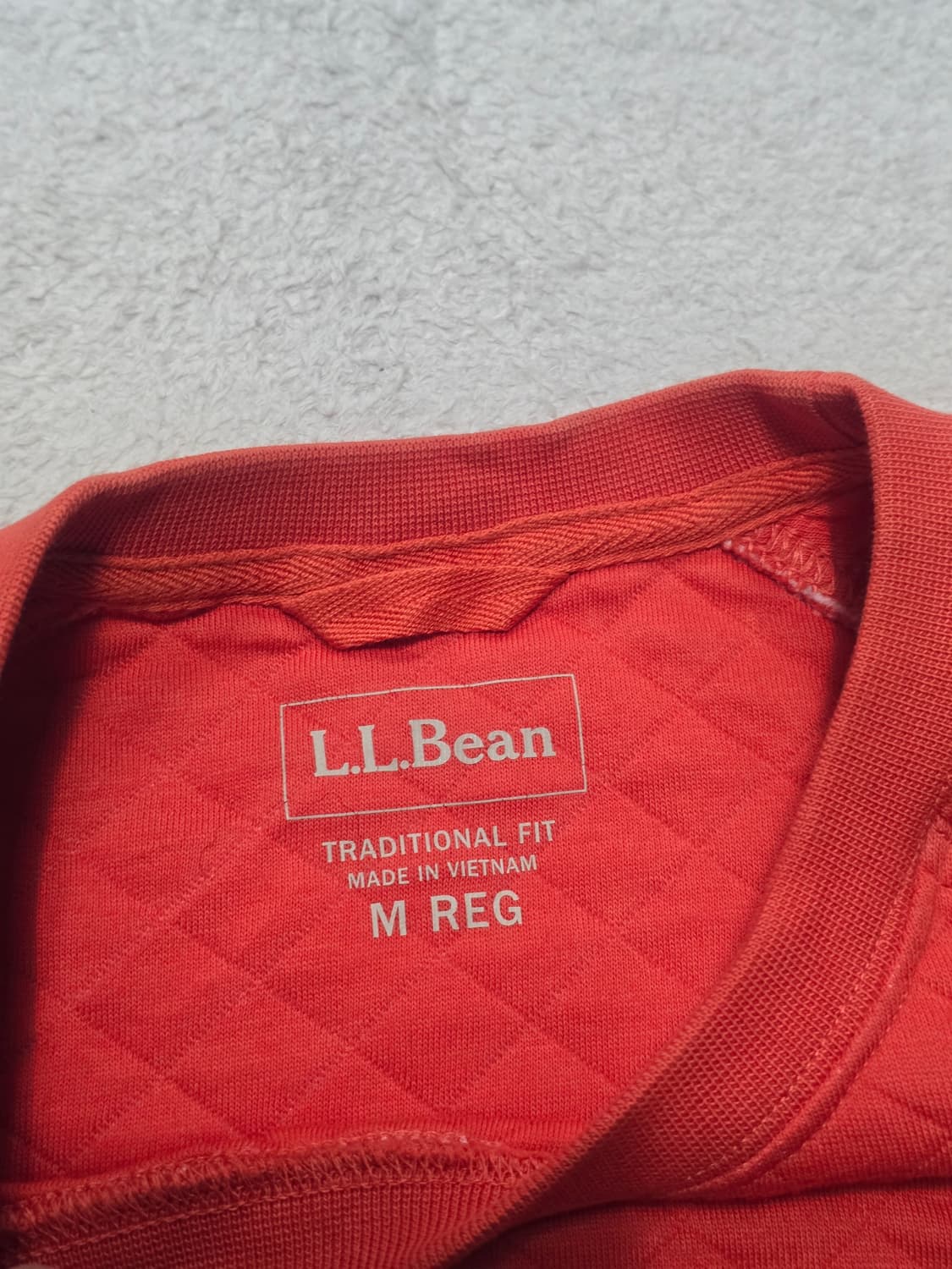 L.L.Bean 엘엘빈 퀄팅패턴 맨투맨 오렌지   상품이미지3