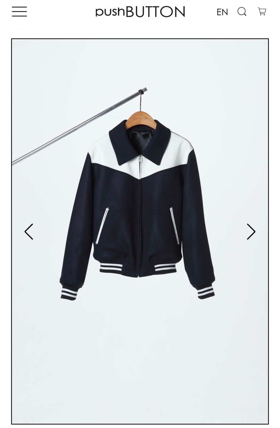 푸시버튼 PF22 COLOR BLOCK BACK LOGO 자켓 상품이미지6