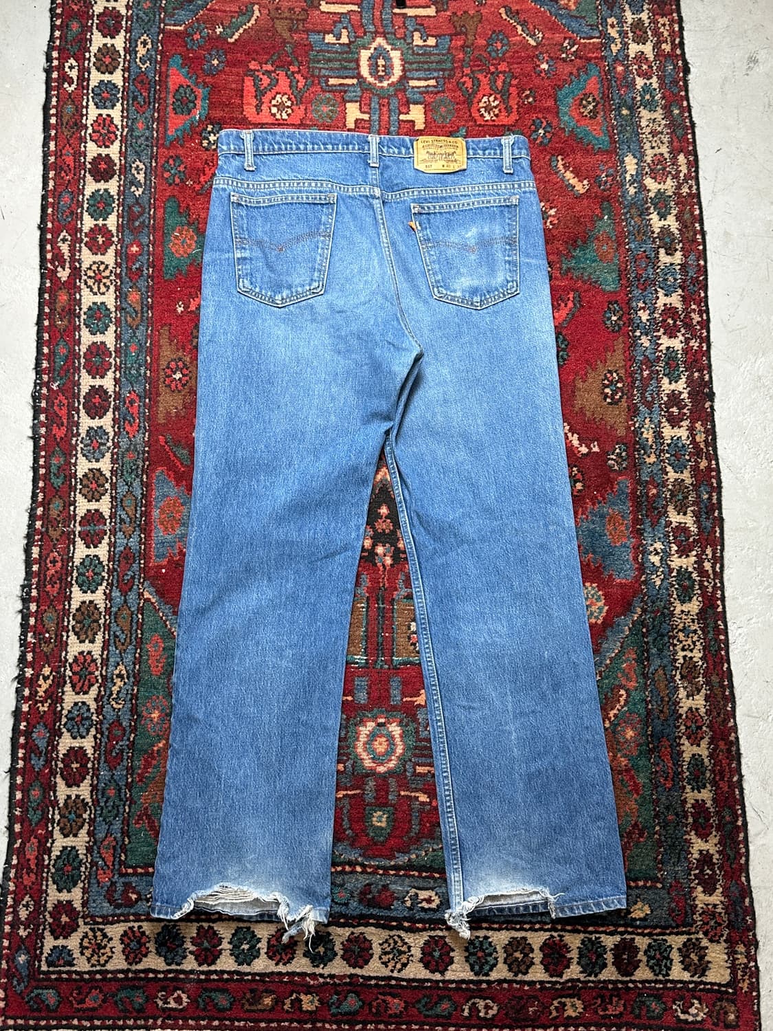 90's USA Made 리바이스 517 오렌지탭 부츠컷 상품이미지4