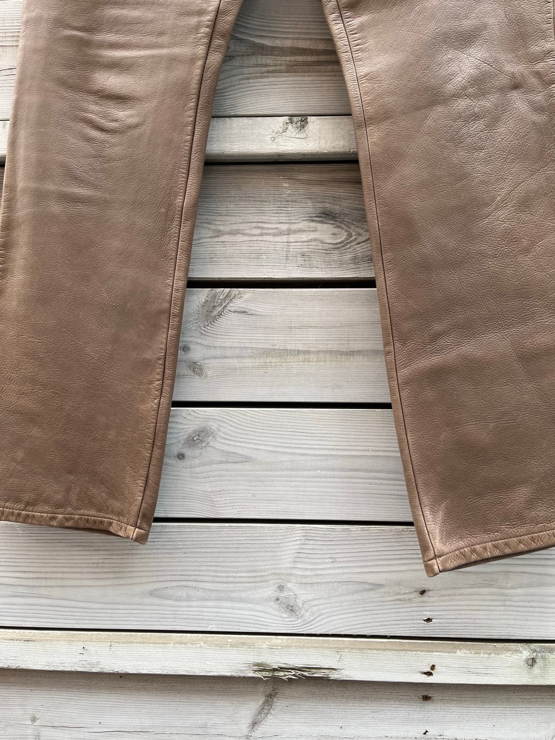 빈티지 아르마니 익스체인지 레더 팬츠 알마니 상품이미지5