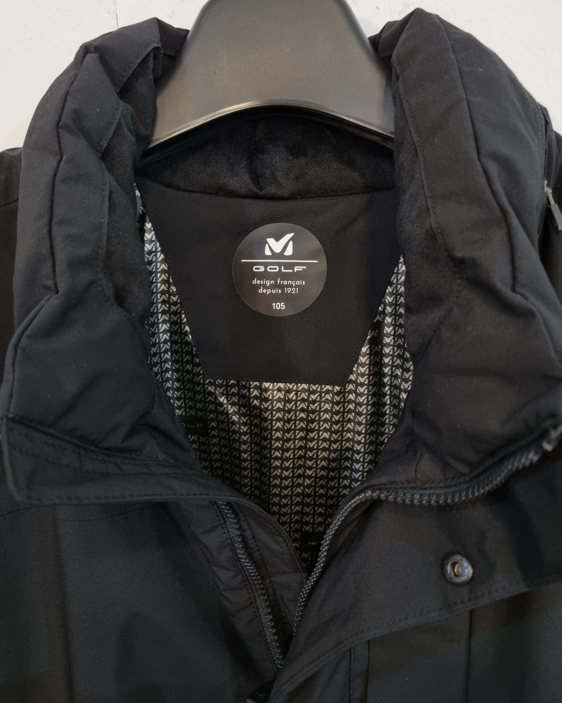 밀레 골프 남성 덕다운 롱파카 105 블랙 상품이미지4