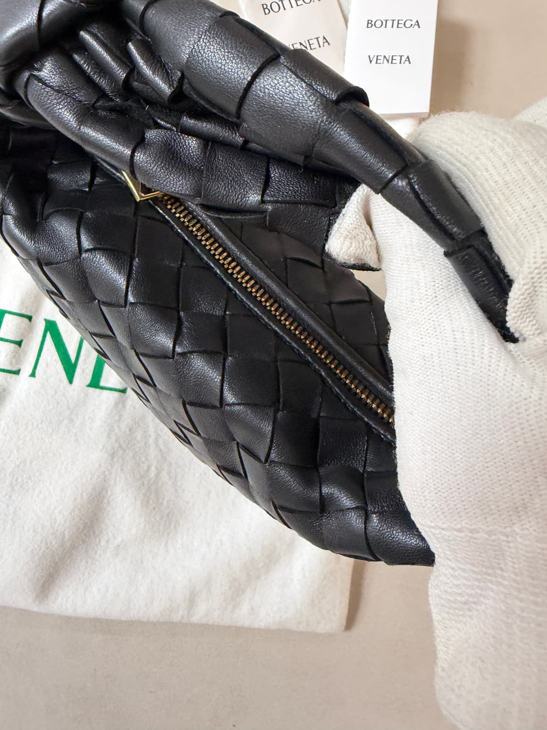 정품) 보테가베네타 조디백 미니 블랙  상품이미지7