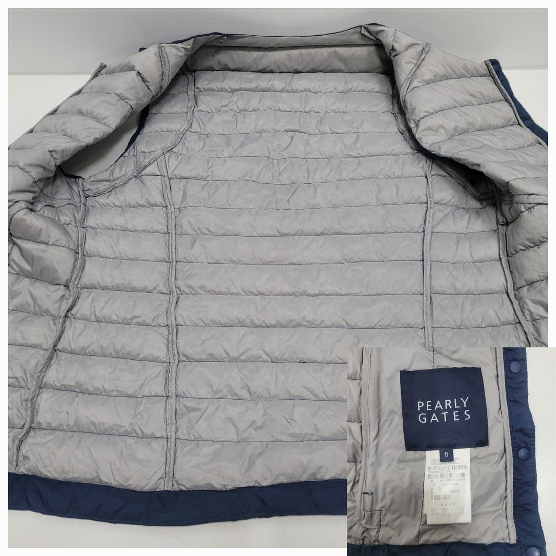 PEARLYGATES 파리게이츠 퀼팅 경량 구스 다운 베스트 / 여 0  상품이미지7