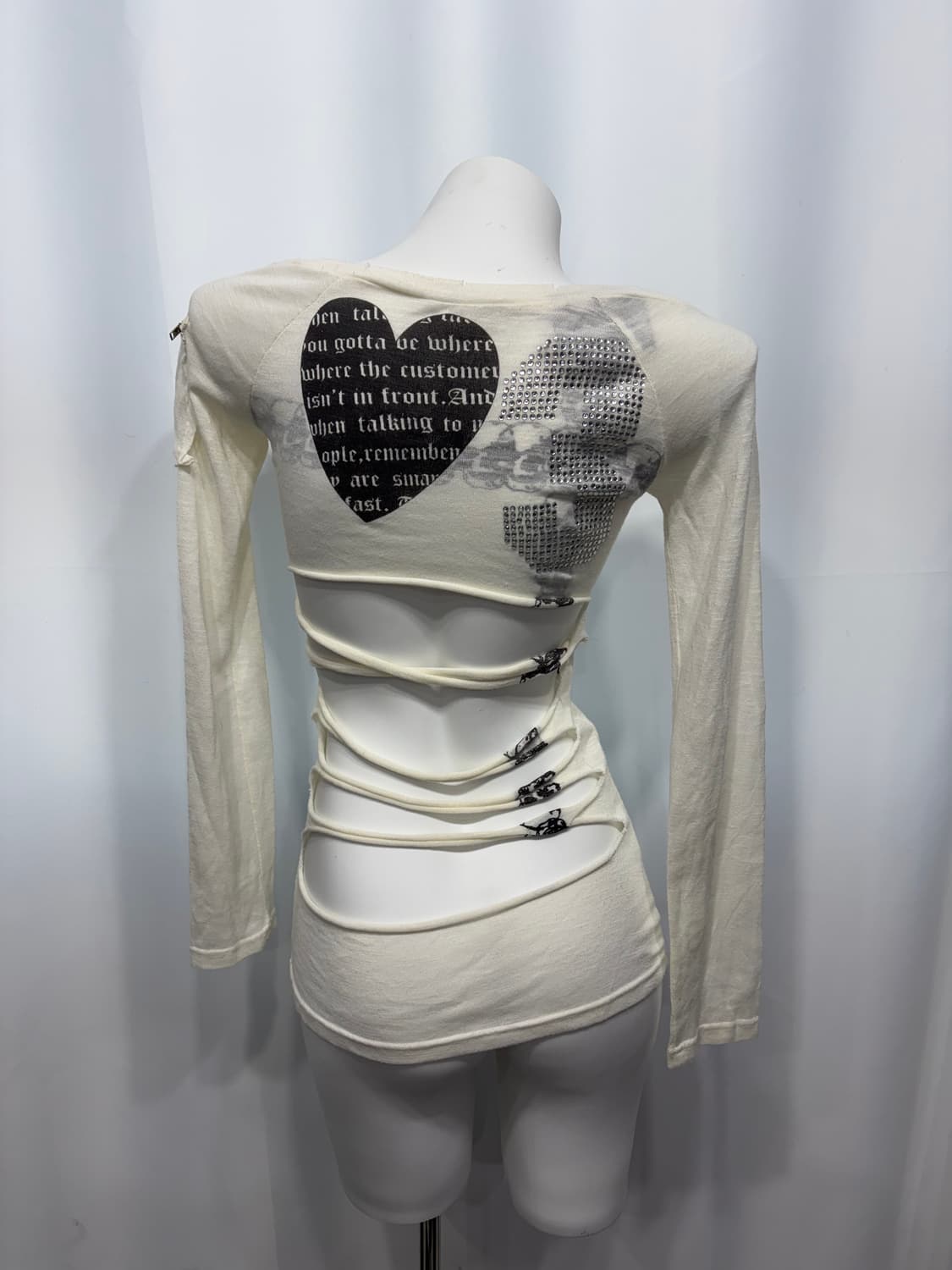 🎸화이트 백 디테일 롱슬리브🎸 상품이미지6