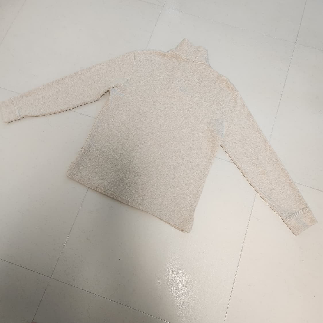 폴로 랄프로렌 하프집업 코튼 니트 아이보리 상품이미지3