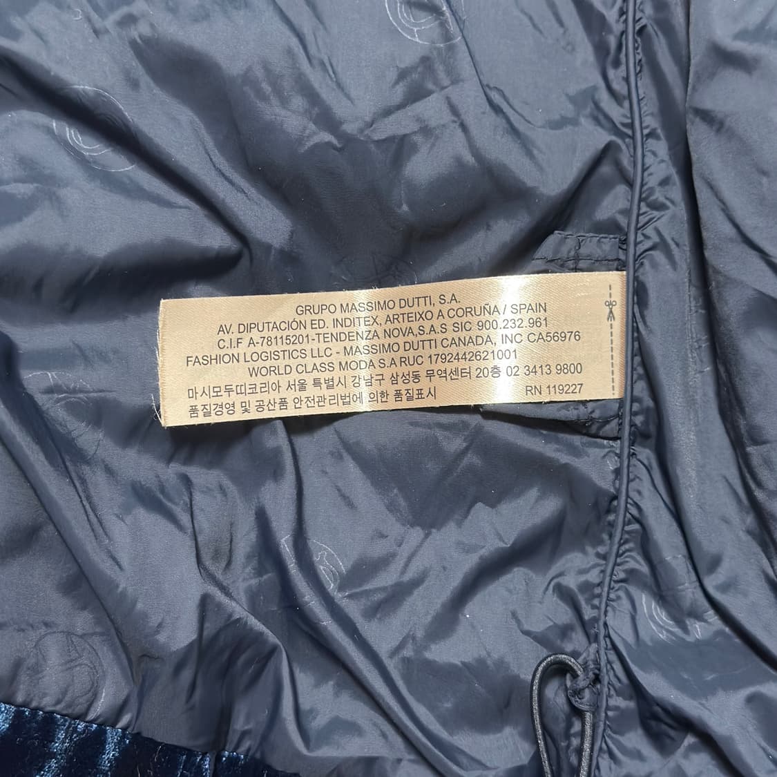 마시모두띠 벨벳 패딩 상품이미지5