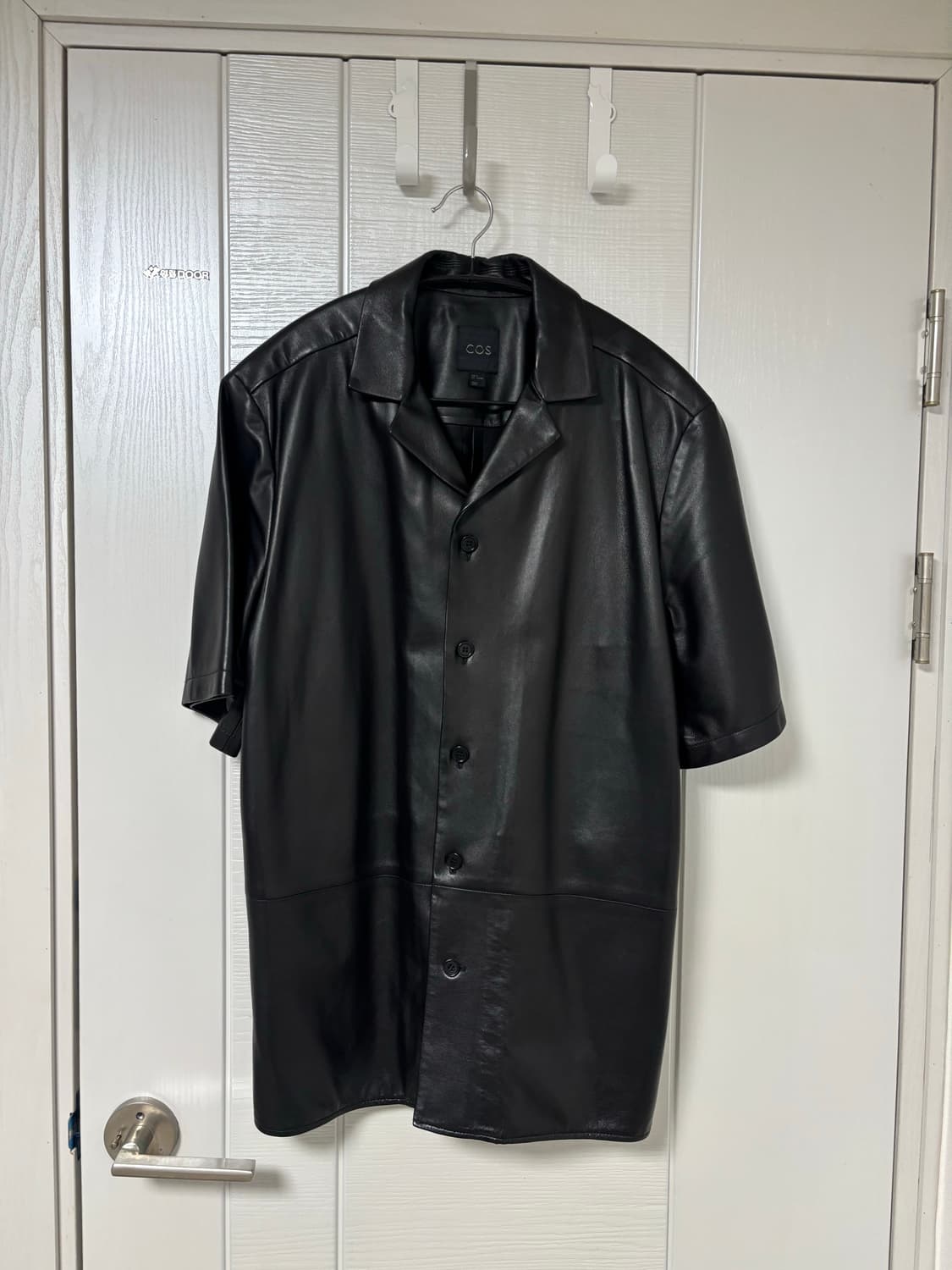 cos 레더 오픈 카라 셔츠 M 상품이미지1