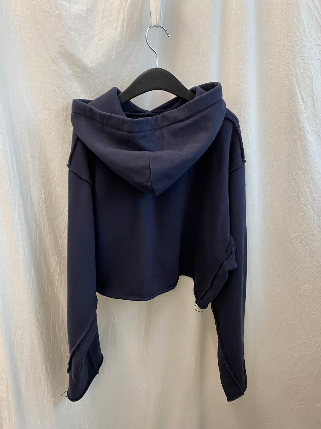 S/E/O 네이비 크롭 후드맨투맨(F) 상품이미지3