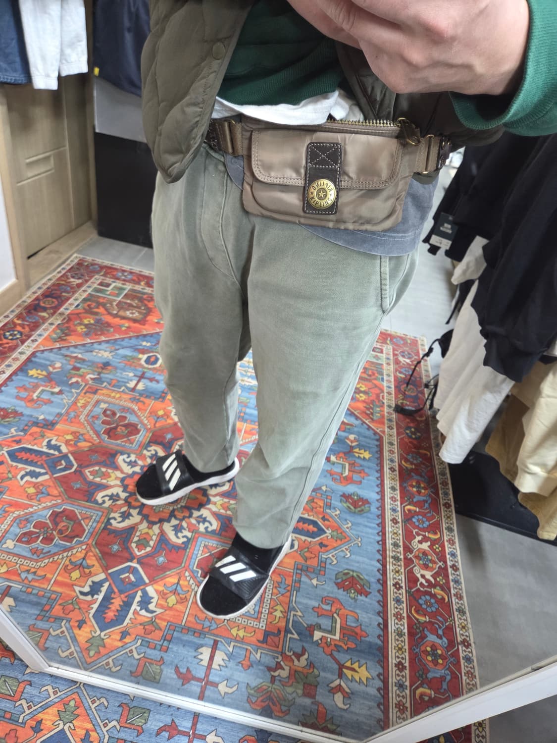 키플링 올드스쿨 빈티지 나일론 미니 힙색 크로스백  상품이미지5