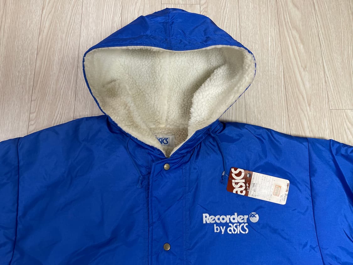 아식스 레코더 90s 올드 벤치 자켓 하프 코트 ASICS OLD 상품이미지2