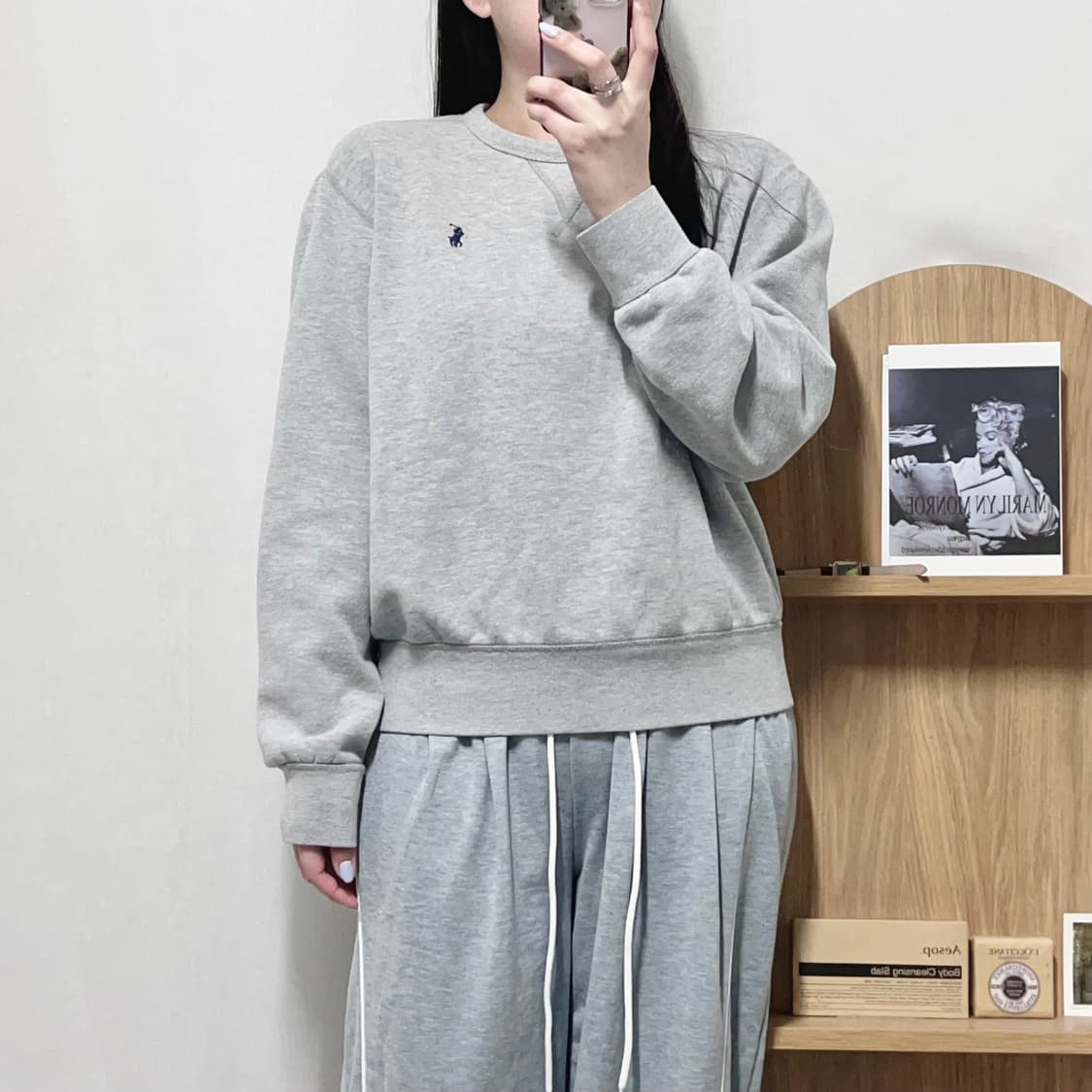 [정품] 폴로 그레이 / 네이비포니 맨투맨 [ M ] 상품이미지2