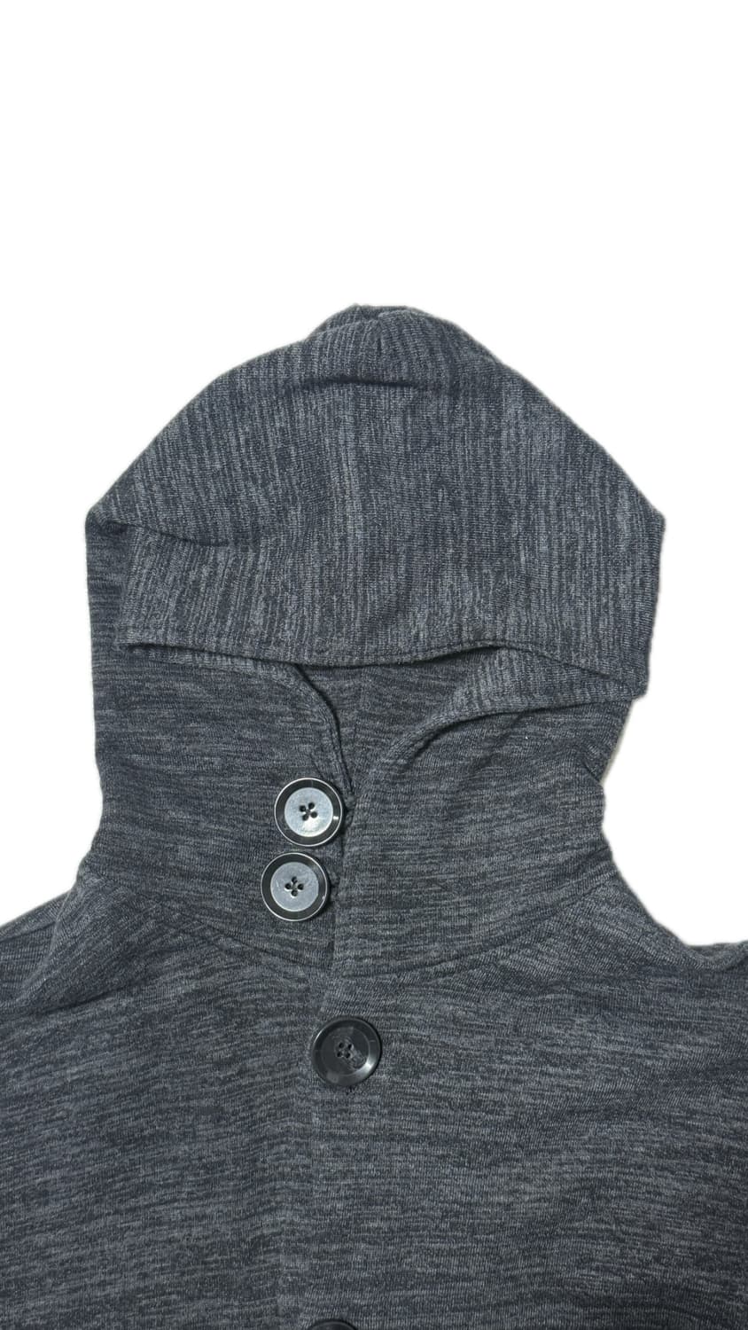 더블 단추 포켓 후드 집업 상품이미지2