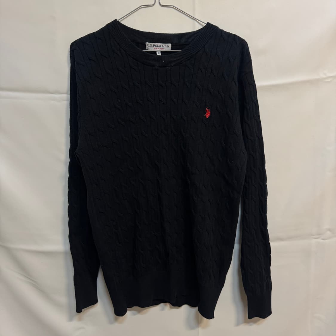 유에스폴로 케이블 니트 상품이미지1