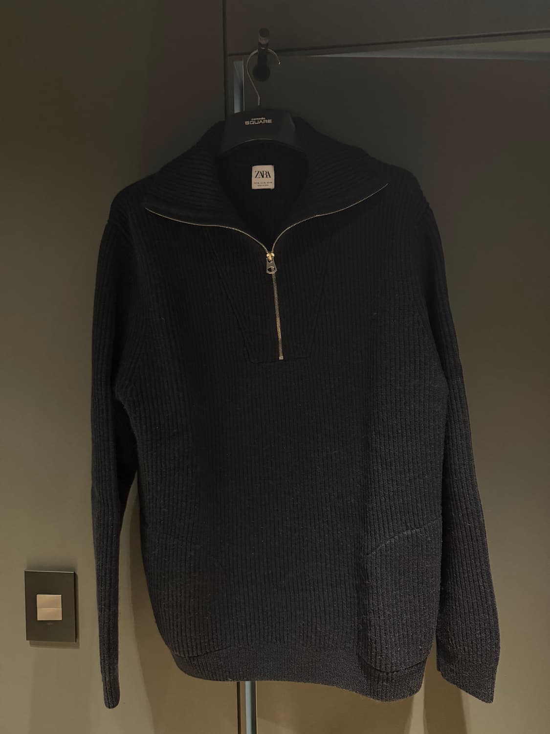 자라 네이비 니트 집업 XL사이즈 상품이미지1