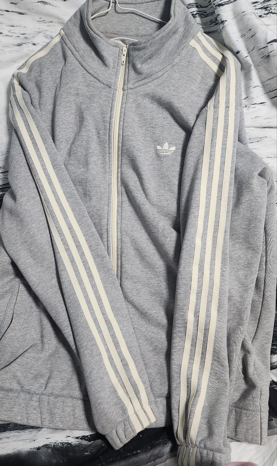 m 아디다스 스케이트보딩 져지 트랙탑 면 그레이 s 대장 상품이미지2