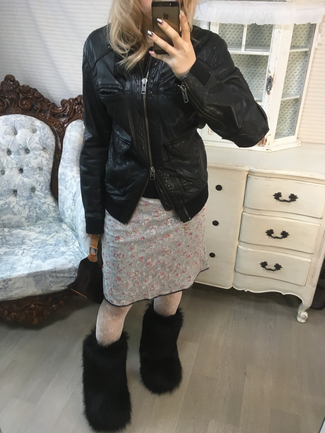 japanese vintage black leather bomber jk 상품이미지6