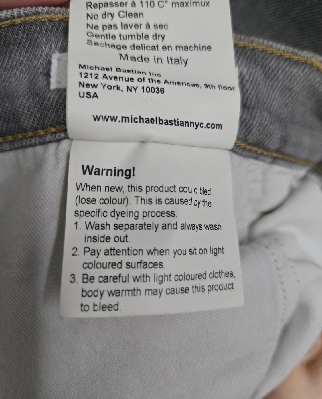 마이클 바스티안 바이커 데님 사이즈 31~32 상품이미지8