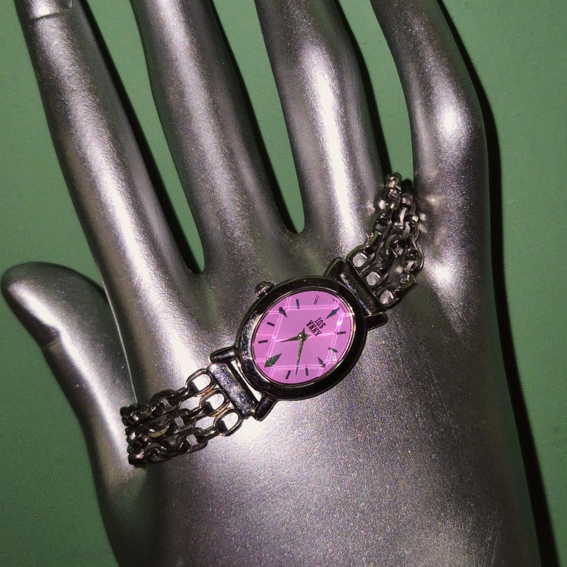 04s 안나수이 크리스탈 오로라 체인 손목 시계 상품이미지7