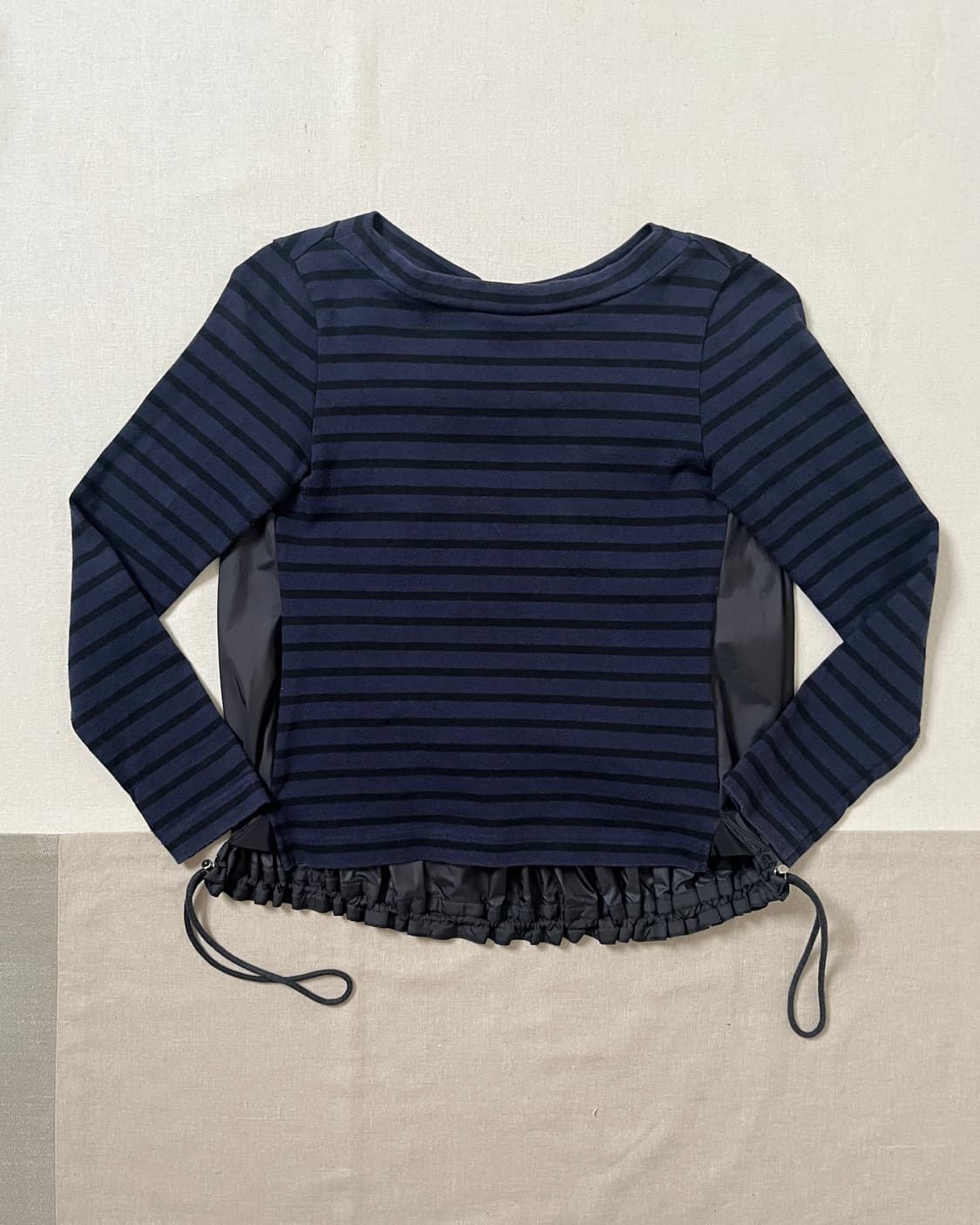 사카이 도킹 스트라이프 롱슬리브 티셔츠 sacai 상품이미지1