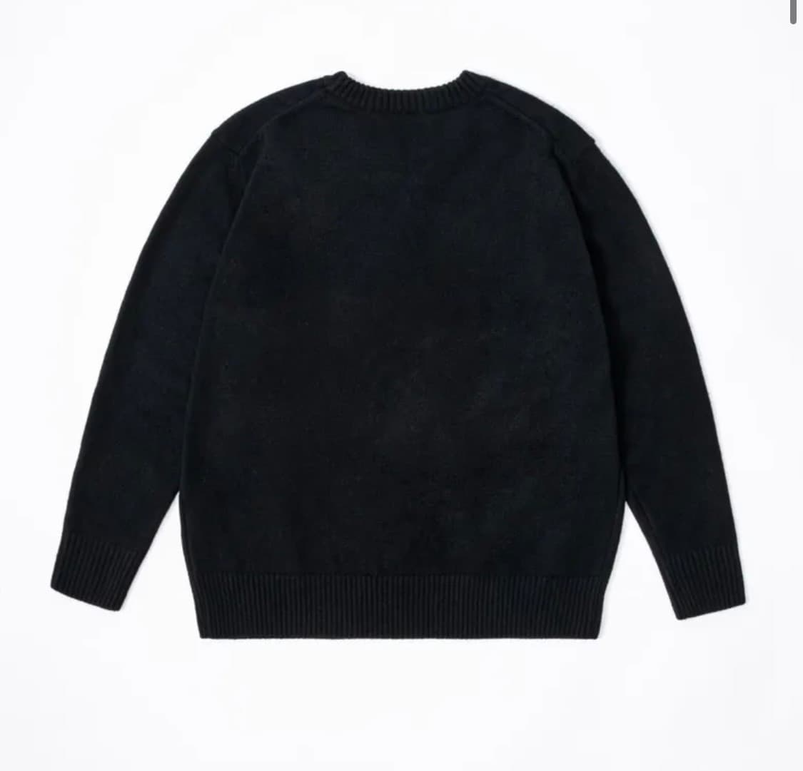 헤리 더비 레더 패치 니트 새제품 상품이미지2