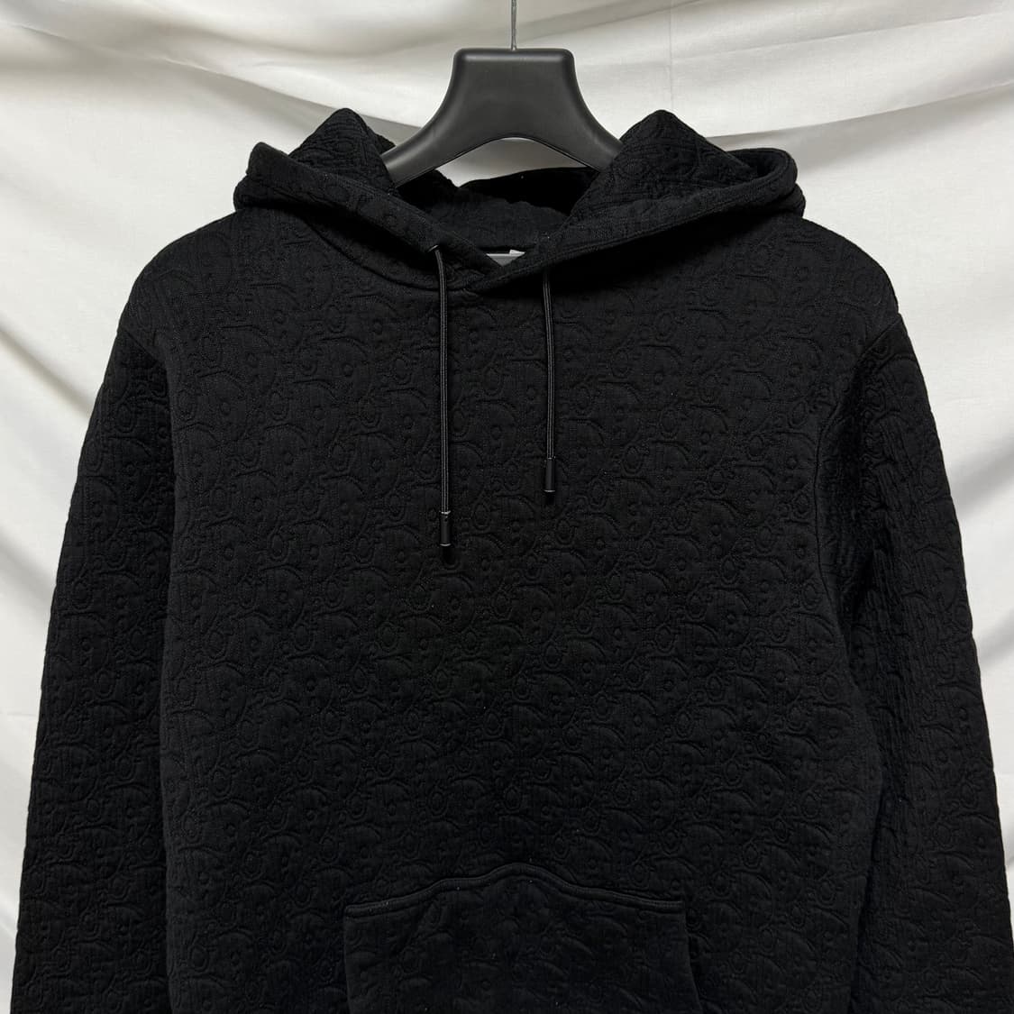 [S+급/L] 25SS 디올 오블리크 자카드 후드티 블랙 상품이미지2
