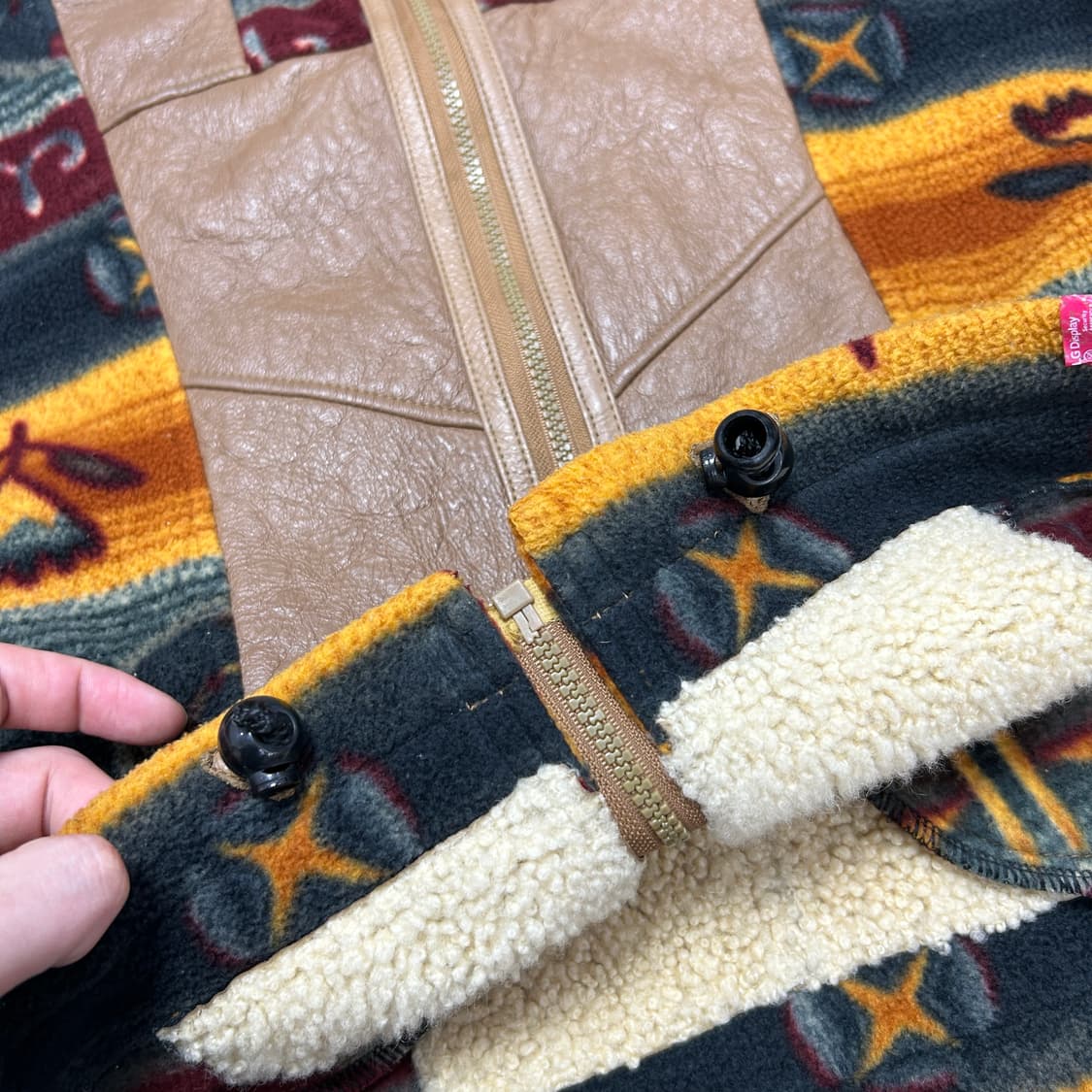 뉴질랜드 램스킨 나바호 플리스자켓(XL) 상품이미지4