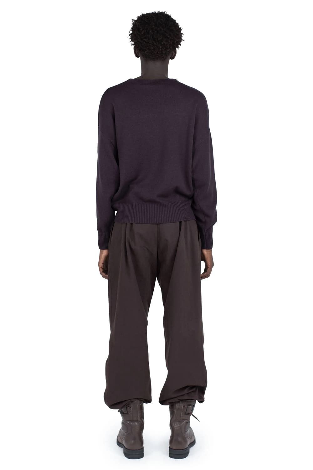 [50]키코 코스타디노브 25fw VIG 멀티 카라 니트/다크 브라운 상품이미지3