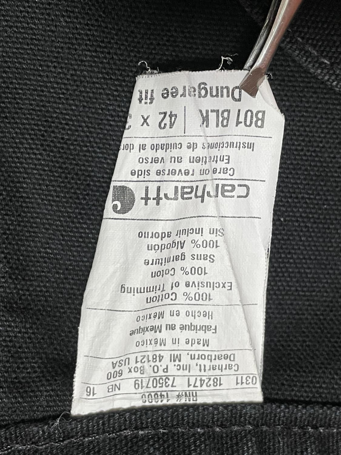 [36] carhartt 칼하트 더블니 워크팬츠 B01 BLK 상품이미지9