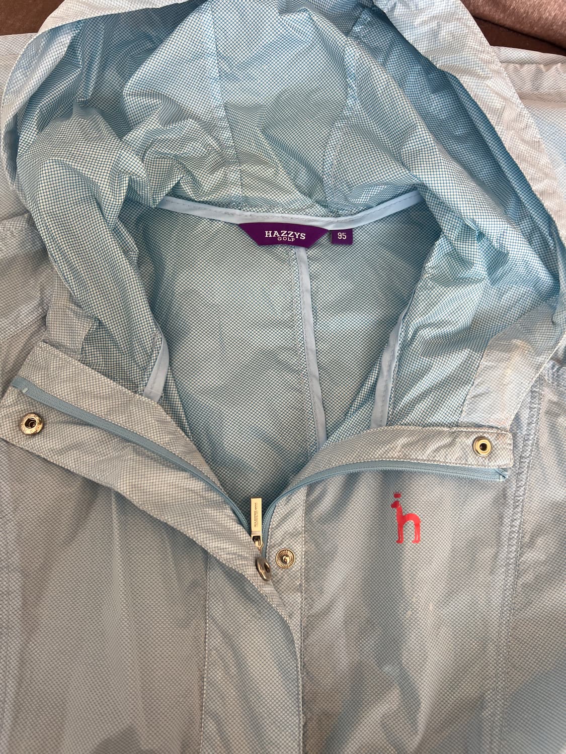 헤지스골프 여성 스카이블루 바람막이점퍼 아노락후드점퍼 상품이미지5