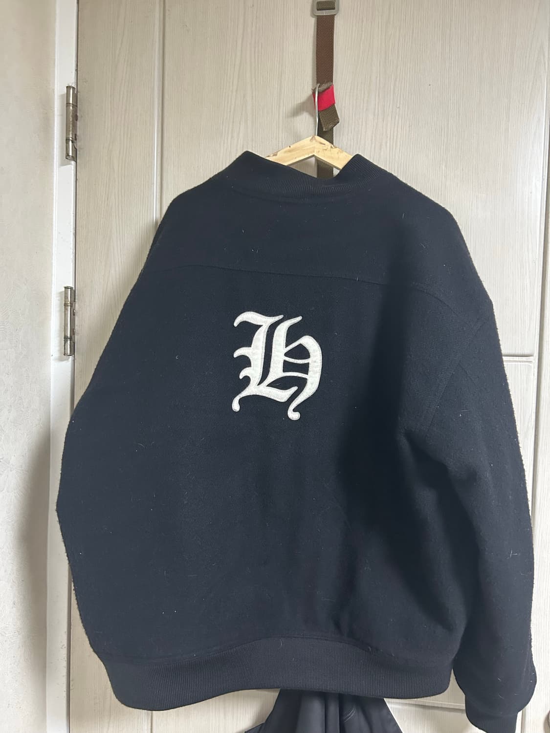 헤리티지플로스 Sport 울 바시티 자켓 블랙 상품이미지4