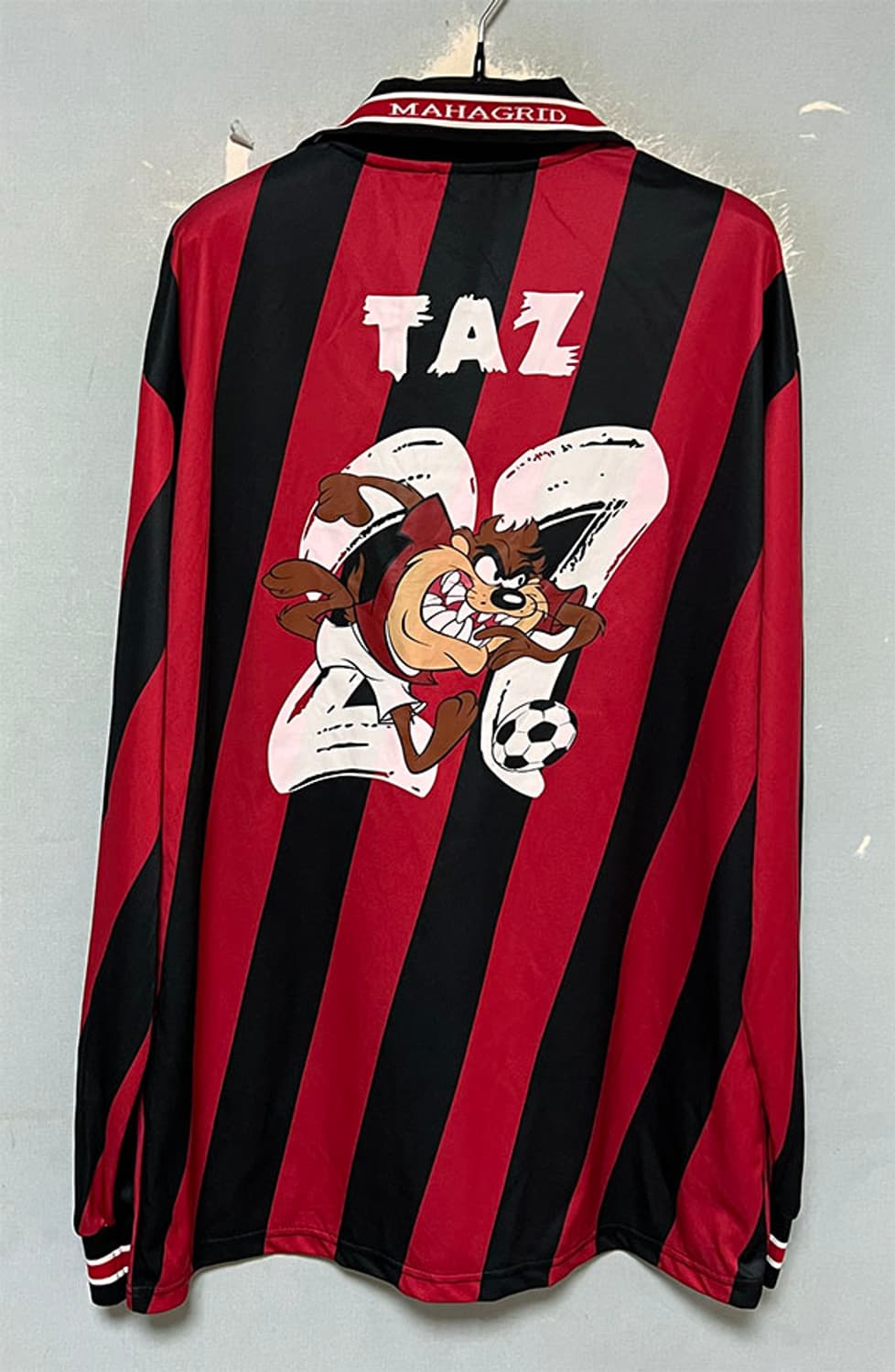 마하그리드 TAZ 축구져지 오버핏 긴팔 레드 스트릿 L 100-105  상품이미지2