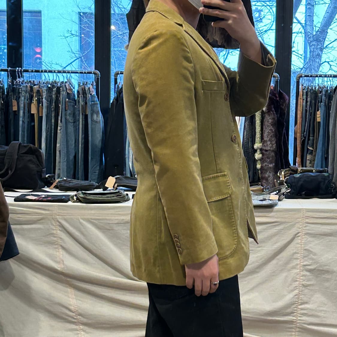 XL) 헨리코튼 몰스킨 블레이저 자켓 ITALY 상품이미지10