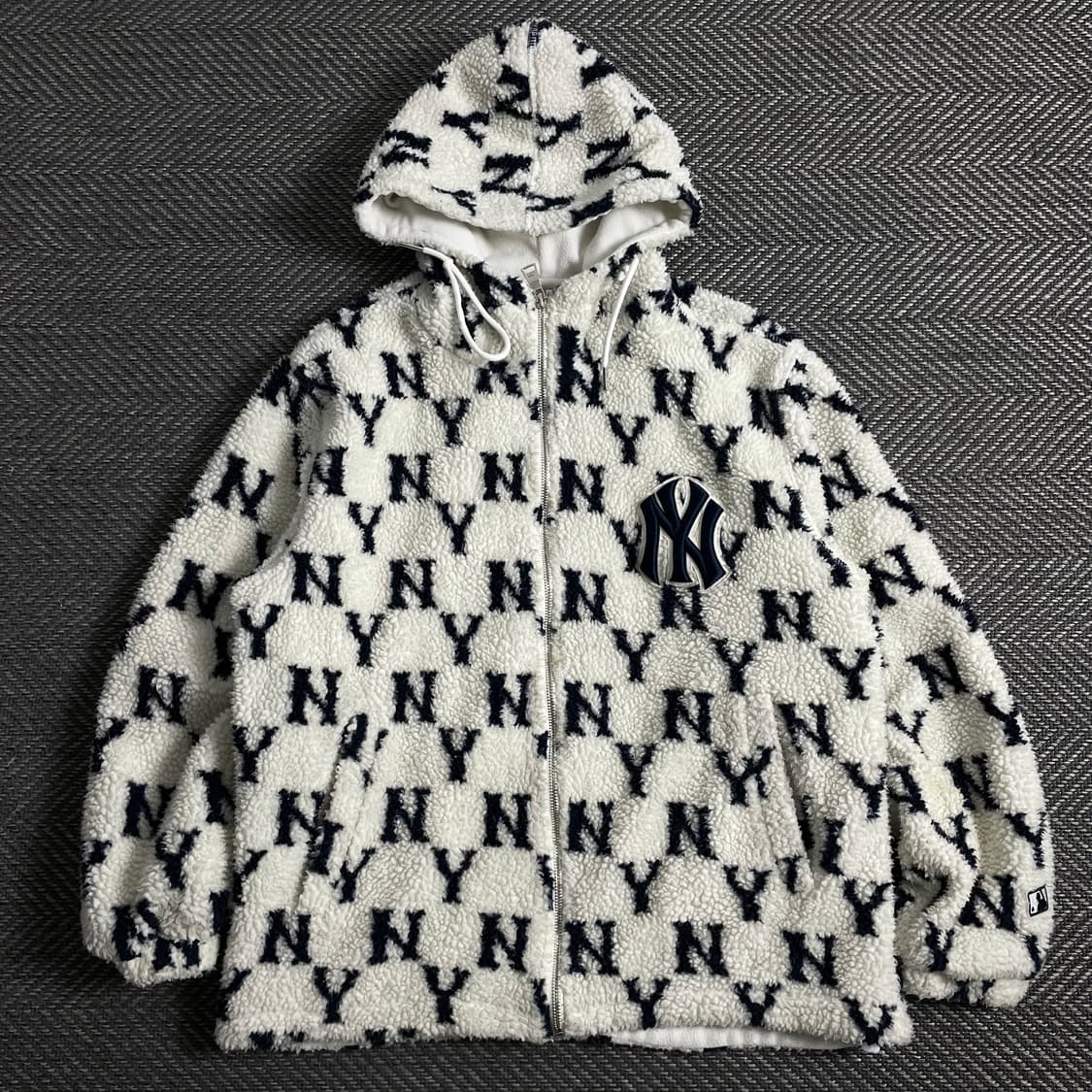 MLB 뉴욕 양키스 시그니처 패턴 쉐르파 플리스y 3890 상품이미지2