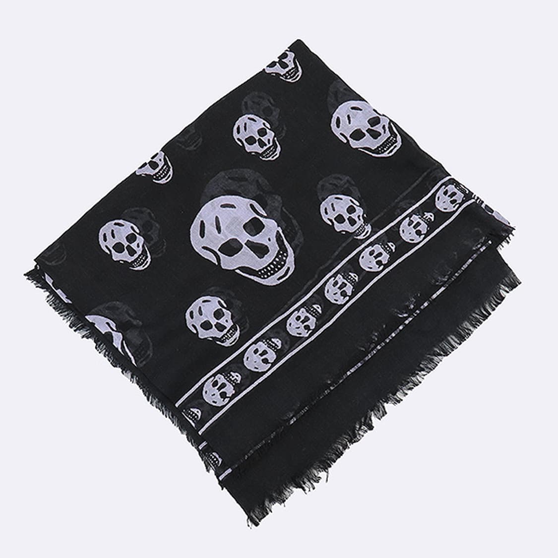 알렉산더맥퀸 스컬스카프 그레이 블랙 판매 상품이미지1